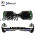 6.5'' Hoverboard Bluetooth Speaker LED STAR FLASHING WHEELS Scooter UL Listed Chrome Black   